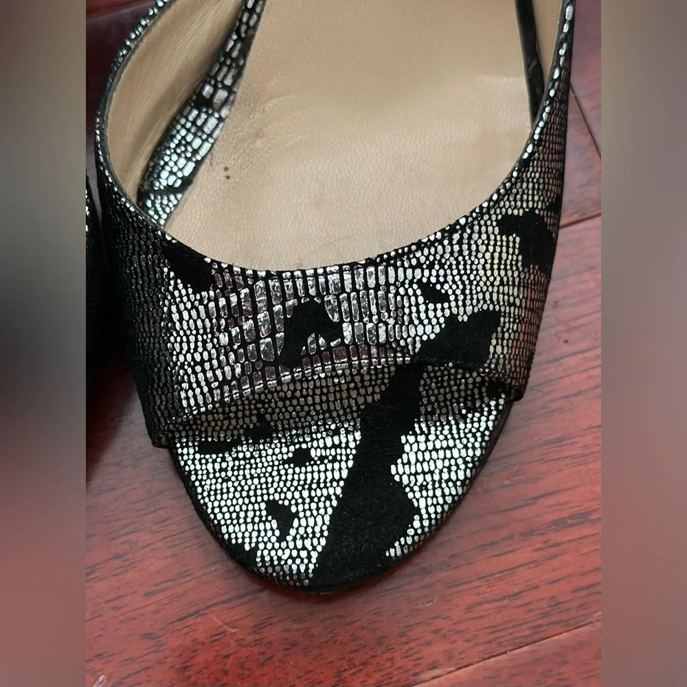 Jimmy Choo Black and Silver Heels - Picture 5 of 8
